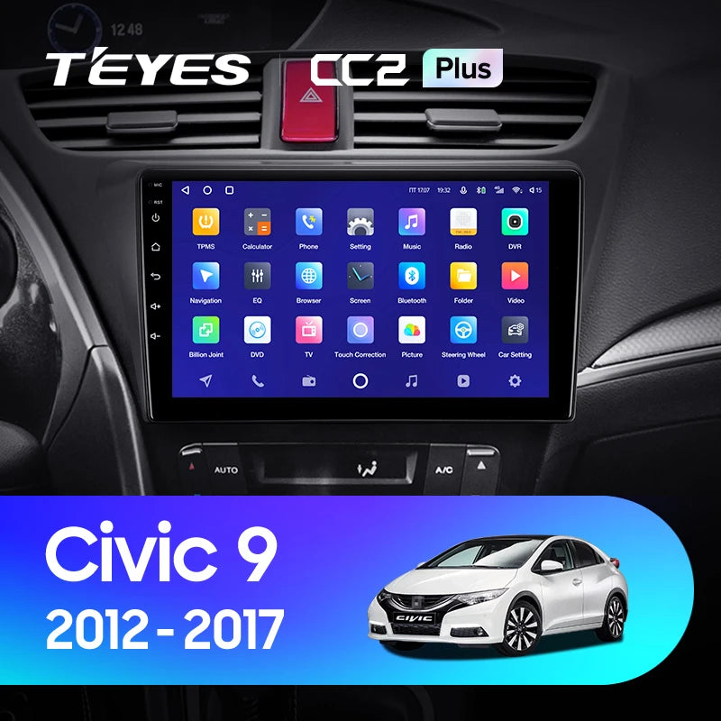 Barres De Toit Pour Honda Civic 9 (FK) 2012-2015 - Modèle ACE-4, Gris Aluminium, 2 Barres, Charge Max 75 Kg